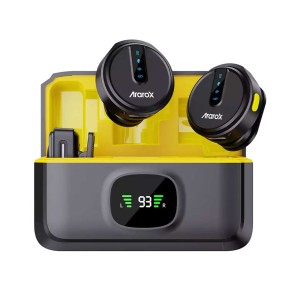 میکروفون یقه ای بی سیم آراروکس مدل M1 Dual رابط جک 3.5 میلی متری و Type-C و Lightning